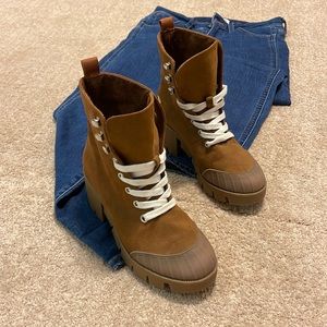 Brand New Lace Up Brown Boots